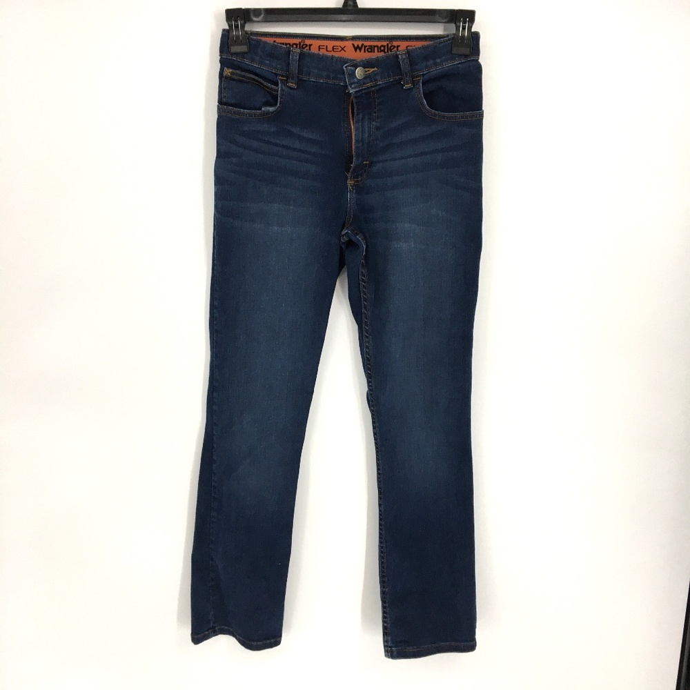 Wrangler Dark Wash Straight Leg Jeans
